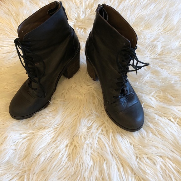 Bacio 61 Black Lace Up Bootie - Picture 6 of 15